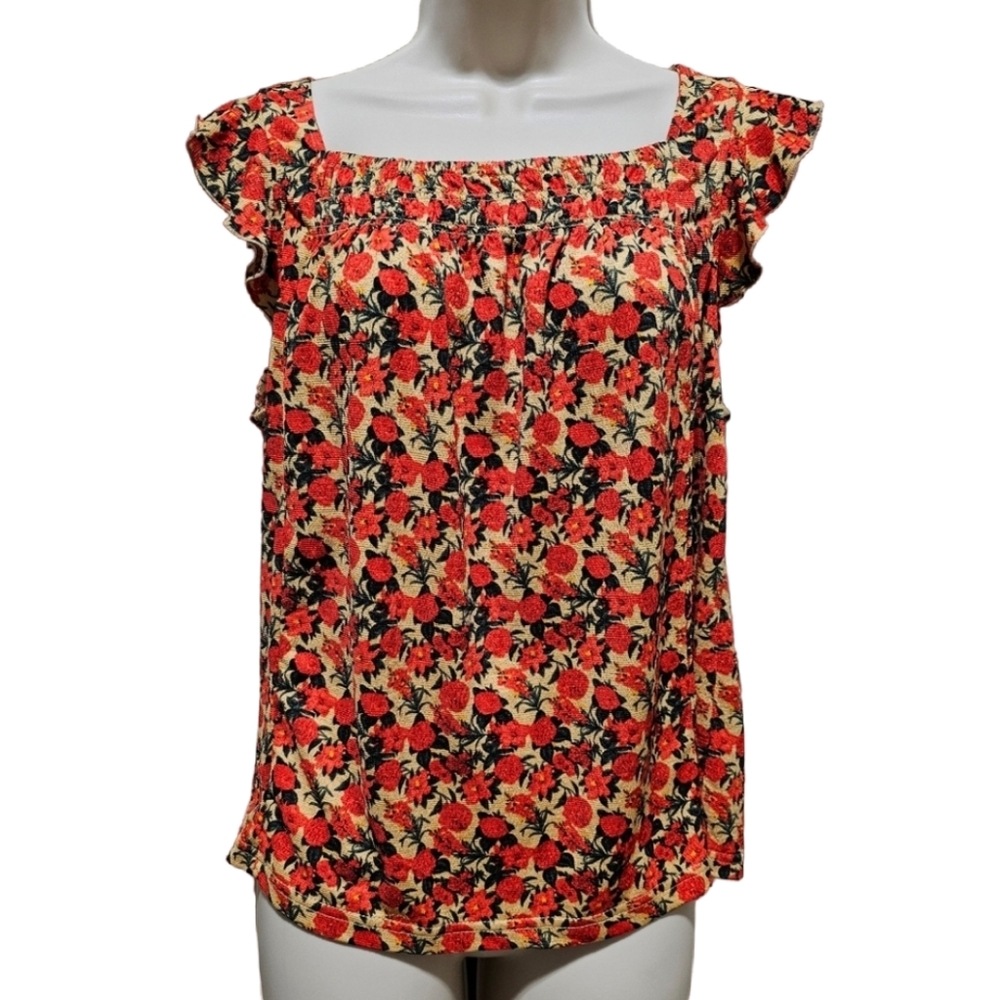 NWOT Women's Mellōday Floral Blouse